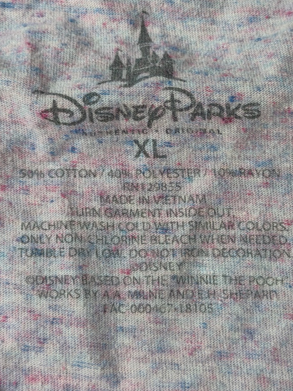 Disney Parks Winnie the Pooh Graphic Tee XL Inspirational Quote Shirt - Picture 4 of 4